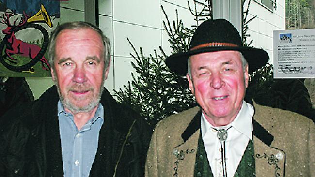 Fredi Franzen (76) aus Mörel und Josef Fux (66) aus Naters.