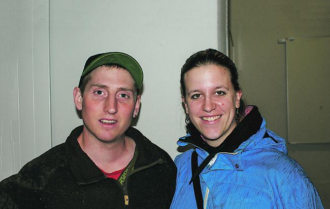 Lukas Imhof (25) aus Leuk-Stadt und Joelle Grandt (26) aus Leuk.