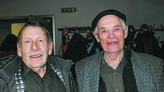 Marinus Mathier (88) aus Salgesch und Meinrad Locher (72) aus Susten.