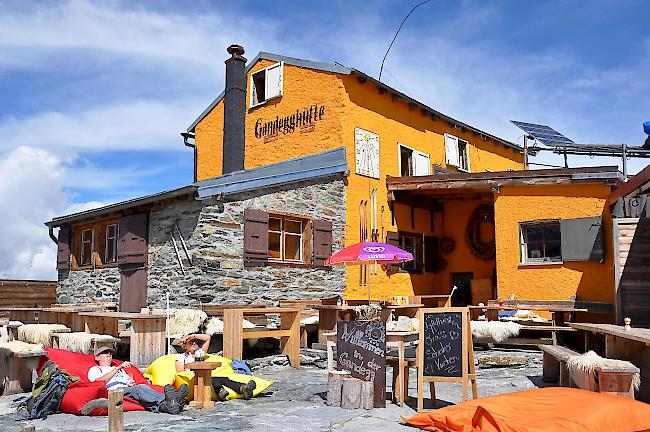 Gandegghütte. Im Inneren des Gebäudes kam es zur Explosion.