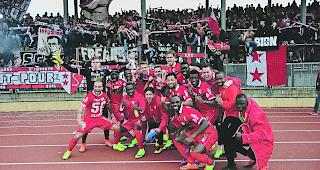 Jubelnde Sittener Spieler: Auch im Cup-Halbfinal gegen den FC Luzern?