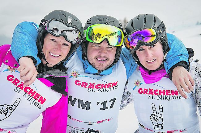 Chantal Imboden (36), Ivan Imboden (37) und Tamara Schürch (35), alle aus Grächen.