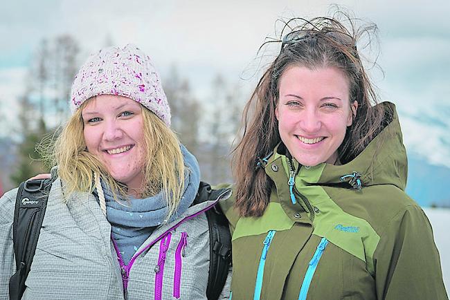 Petra Wysssen (27) aus Naters und Jacqueline Ruland (34) aus Grächen.