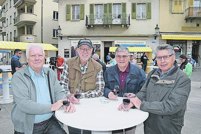 Remo Bertholjotti (74) aus Visp, Roman Ruppen (74) aus Stalden, Hugo Walter (77) aus Visp und Jakob Willisch (74) aus Stalden.