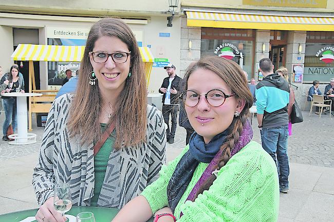 Sylvie Kummer (29) aus Visp und Leticia Werlen (25) aus Les Vérines.