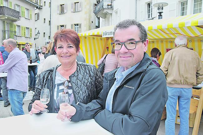 Manfred Steiner (54) aus Niedergampel und Josiane Steiner (59) aus Visp.