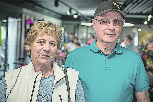 Emma (70) und Beat Holzer (73), beide aus Bellwald.