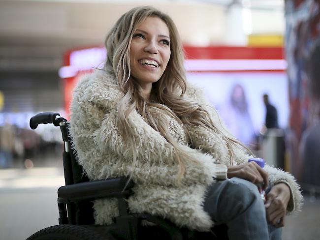 Russland will den Eurovision Song Contest dieses Jahr nicht übertragen, weil die im Rollstuhl sitzende russische Teilnehmerin Julia Samoilowa nicht in die Ukraine reisen darf. (Archivbild)