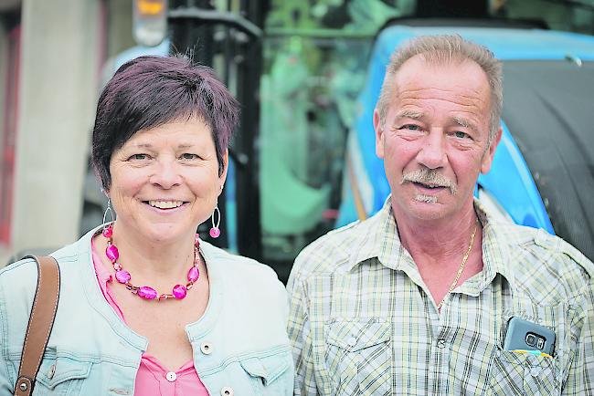 Marie-Therese Kalbermatten (55) und Marcel Andres (63) aus Visp.