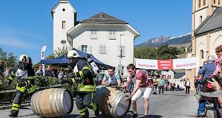 Talent gefragt. Auch die Feuerwehr war mit viel Einsatz am Werk. 