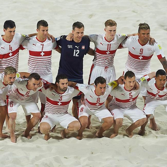 Die Schweizer Beach-Soccer-Nationalmannschaft an der WM auf den Bahamas