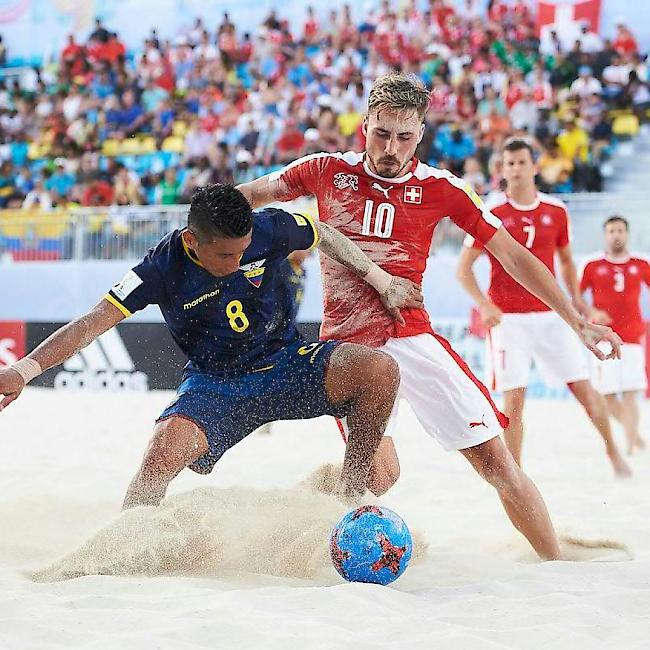 Noel Ott erzielte beim 9:5-Sieg der Schweiz gegen Ecuador an der WM auf den Bahamas vier Treffer