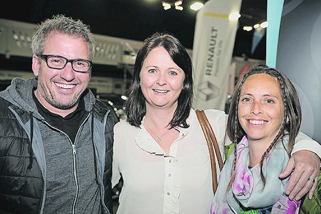 Thomas Gloor (45), Anja Holzer (44), beide aus Glis und Nicole Tschiemer-Fryand (38) aus Brig.