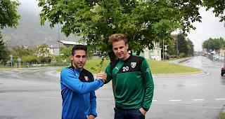 Aufstiegskampf: Jonas Taugwalder (FC Stalden) und David Taugwalder (FC St. Niklaus) k&auml;mpfen um den Aufstieg in die 3. Liga.