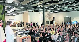 Voller Saal. Doris Leuthard spricht zu den gut 150 anwesenden Diplomaten. 