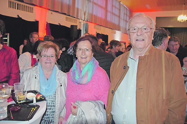 Hedy Noti (65), Heidi (77) und Eugen Summermatter (78) alle aus Stalden
