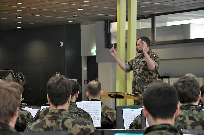 Nach zwei Tagen Proben steht für die «Swiss Army Central Band» in dieser Woche drei Konzerte an.