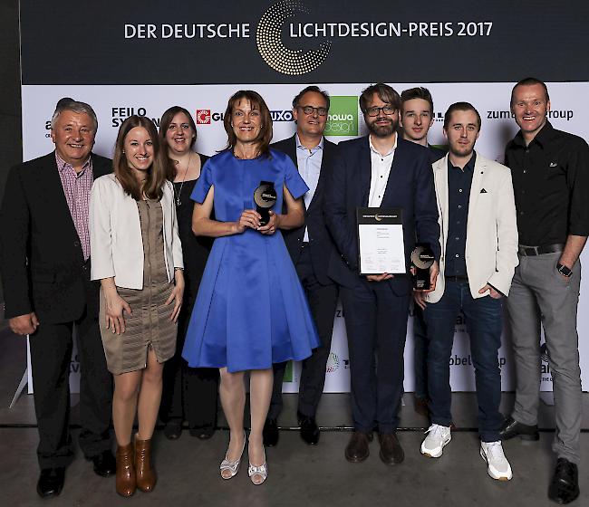 Büro BAUATELIER12 aus Visp zusammen mit den verantwortlichen Lichtplanern der Reflexion AG aus Zürich