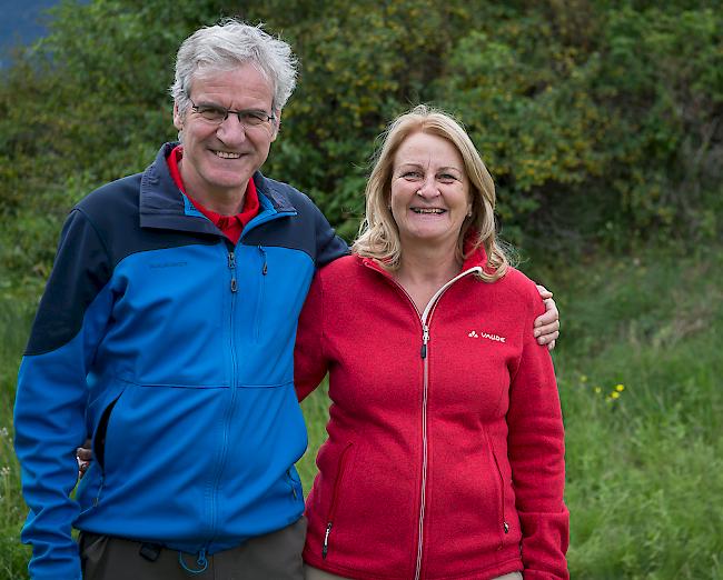 Claudia Volken (54) und Toni Kost (58), beide aus Brig.