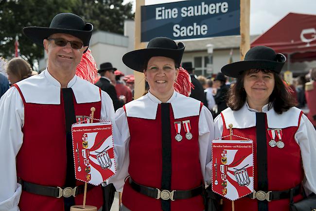 Roland Martig (55), Jeannette (47) und Rosmarie (52), alle aus Brigerbad.