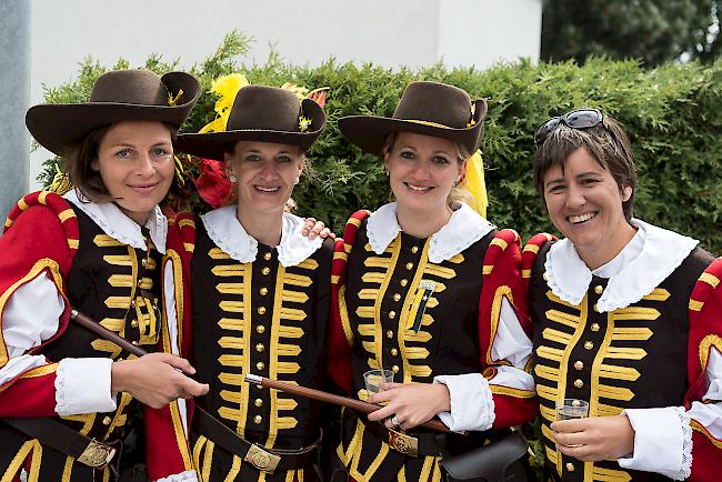 Stefanie Leiggener (39) aus Ausserberg, Sandrine Nellen (32) aus Burgdorf, Michaela Imhof (31) aus Brigerbad und Melanie Goldschmid (36) aus Brig-Glis.