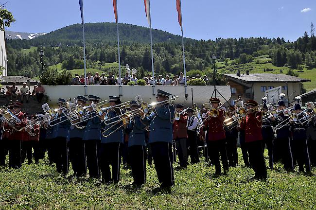 Impression des Musikfests 2017 in Unterbäch.