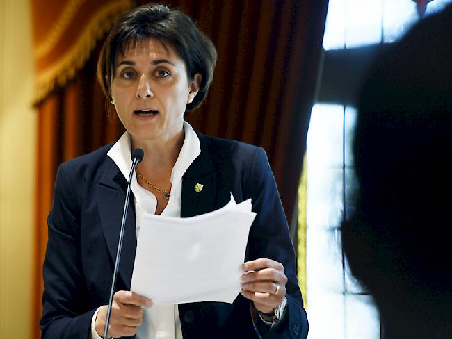 Der Thurgauer Regierungsrätin Monika Knill ist nach dem Entscheid des Grossen Rats, das Frühfranzösisch beizubehalten, "ein Stein vom Herzen" gefallen. (Archiv)