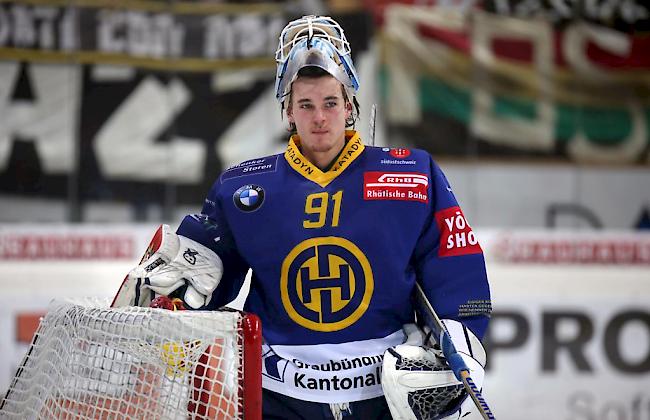 Der Oberwalliser Davos-Goalie Gilles Senn nimmt Mitte Juli am Development-Camp der New Jersey Devils teil.