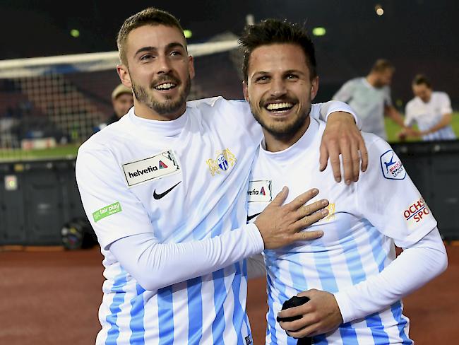 Gleich zwei Ausfälle: Den FCZ-Spielern Marco Schoenbächler (li.) und Antonio Marchesano droht eine längere Verletzungspause