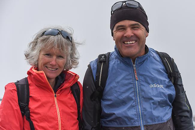 Silvia Burgener (53) und Bruno Bächler (58), beide aus Zermatt.