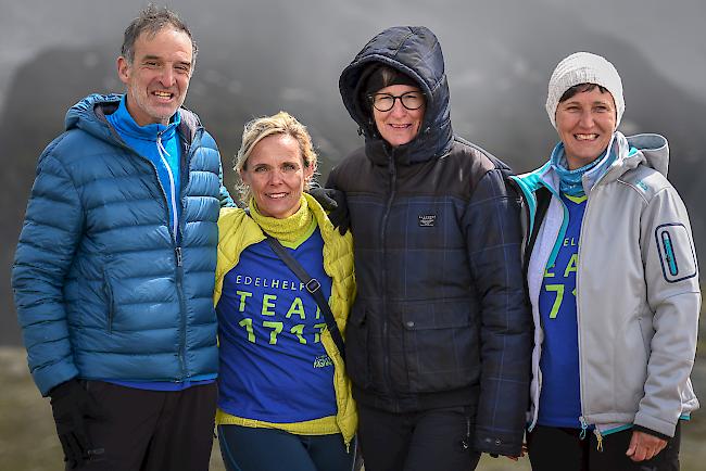 Norbert Schmid (52) aus Spiez, Sabine Rothe (48) aus Brig, Beatrice Kalbermatten (53) aus Törbel und Jacqueline Blatter (50) aus Ried-Brig.