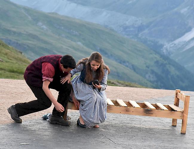 Impressionen der gestrigen Premiere des Stücks «Romeo und Julia am Gornergrat». 