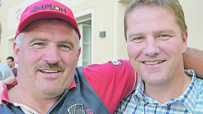 Hans Arnold (55) aus Ried-Brig und Stefan Luggen (47) aus Termen.