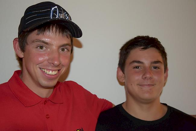 Alain Arnold (27) aus Simplon Dorf und Calvin Borter (13) aus Ried-Brig.