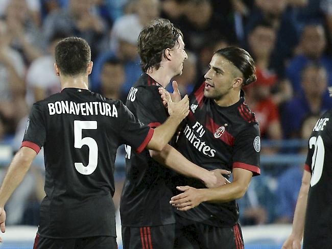 Ricardo Rodriguez glänzt beim Pflichtspiel-Debüt für Milan mit einem Freistosstor