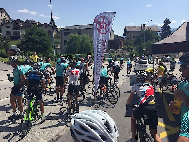 Impressionen des 5. «Cyclosportive des Vins du Valais».