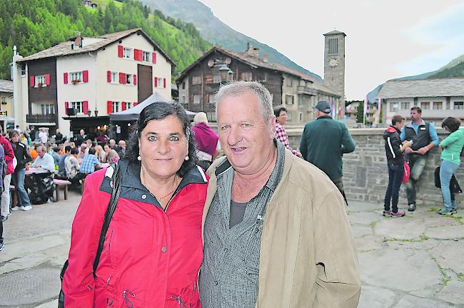 Fernanda Fux (63) aus St. Niklaus und Daniel Jäger (62) aus Turtmann.