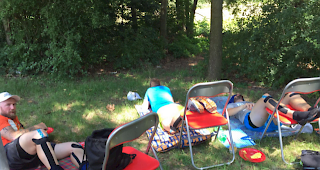 Beine hochlagern ist sehr entspannend.