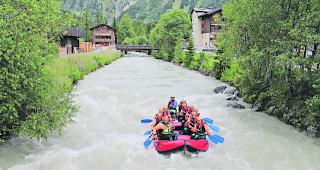 Und Action! Die Fahrt auf der jungen Rhone beginnt in Oberwald. 