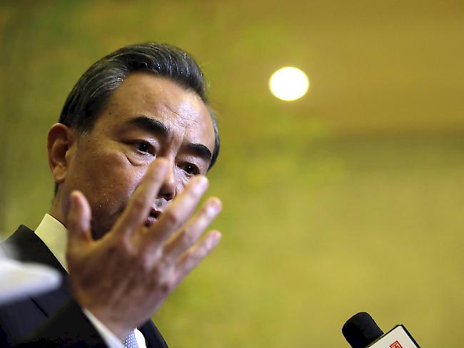 Chinas Aussenminister Wang Yi verspricht dem Iran Unterstützung.