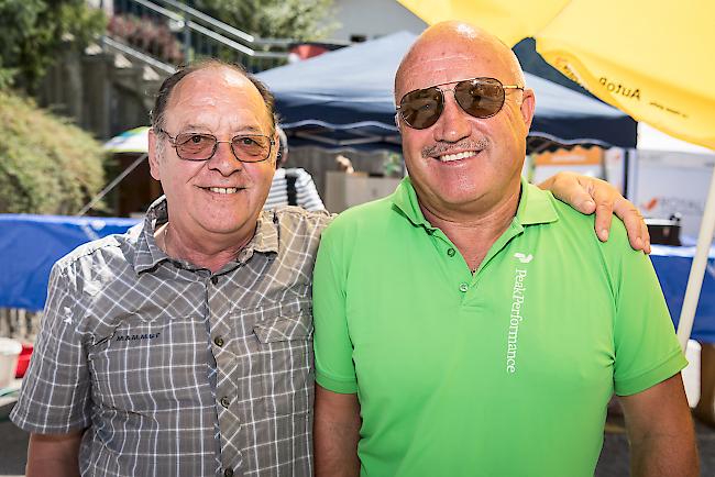 Leo Burgener (71) aus Ried-Brig und Romeo Pfammatter (59) aus Termen.