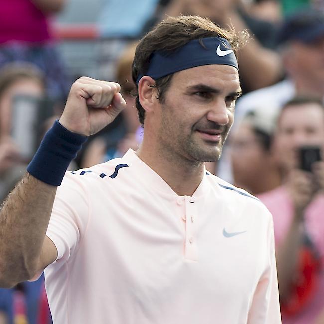 Roger Federer steht in Montreal nach dem Halbfinal-Sieg gegen Robin Haase im Endspiel