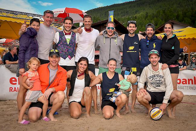 Gut geschlagen: Die Volleyball-Teams, welche sich auf den ersten vier Plätzen klassieren konnten. 