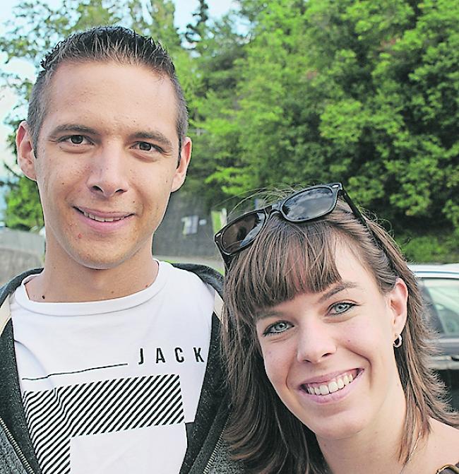 Nicola Brantschen (25) aus Brig und Nadine Williner (27) aus Visp.