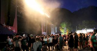 Leere B&uuml;hne: Hier m&uuml;sste eigentlich Lil Wayne stehen...