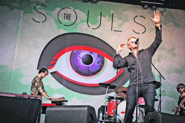 Leidenschaftlich. Jay Messerli, Sänger von The Souls, auf der Bühne.  