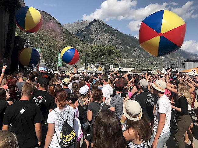 Die Organisatoren des Open Airs Gampel konnten 2017 115