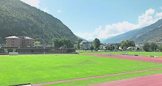 Die Rasenqualit&auml;t auf dem Sportplatz &laquo;M&uuml;hleye&raquo; in Visp hat sich in diesem Sommer verschlechtert.