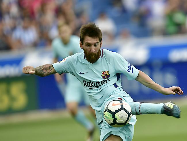 Lionel Messi erzielte seine ersten Meisterschaftstore für den FC Barcelona