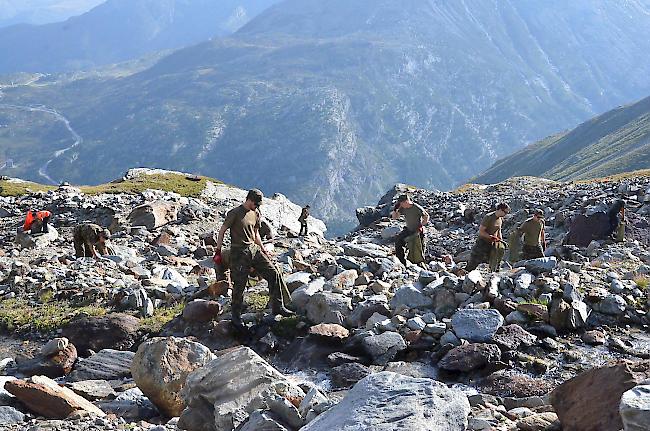 Immens. Die Soldaten und Mitarbeiter des Schiessplatzes Simplon sammeln im Rahmen der Geschossräumungsaktionen jährlich bis zu 30 Tonnen Material ein.